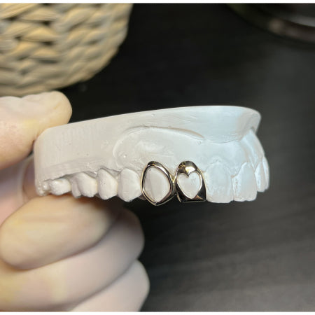 Double Caps Gold Grillz 